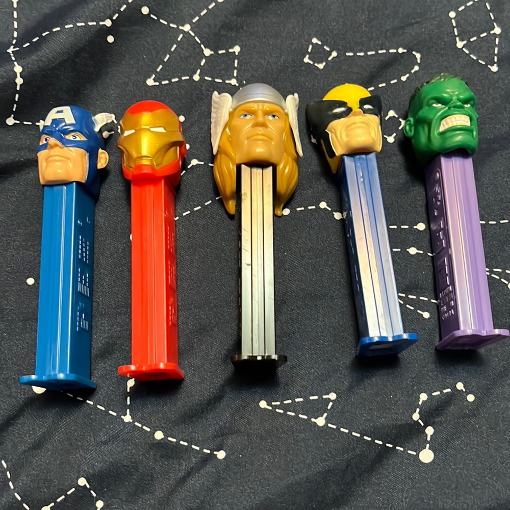 Set of 5 Marvel Pez Dispensers